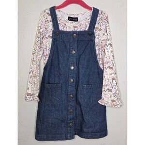*NEW w/Tags Cynthia‎ Rowley Dress Girls Size 4T Denim Dress Long Sleeve Shirt